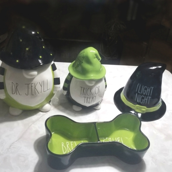 Rae Dunn Trick or Treat Happy Halloween Gnome figurine statue decor - Picture 9 of 10